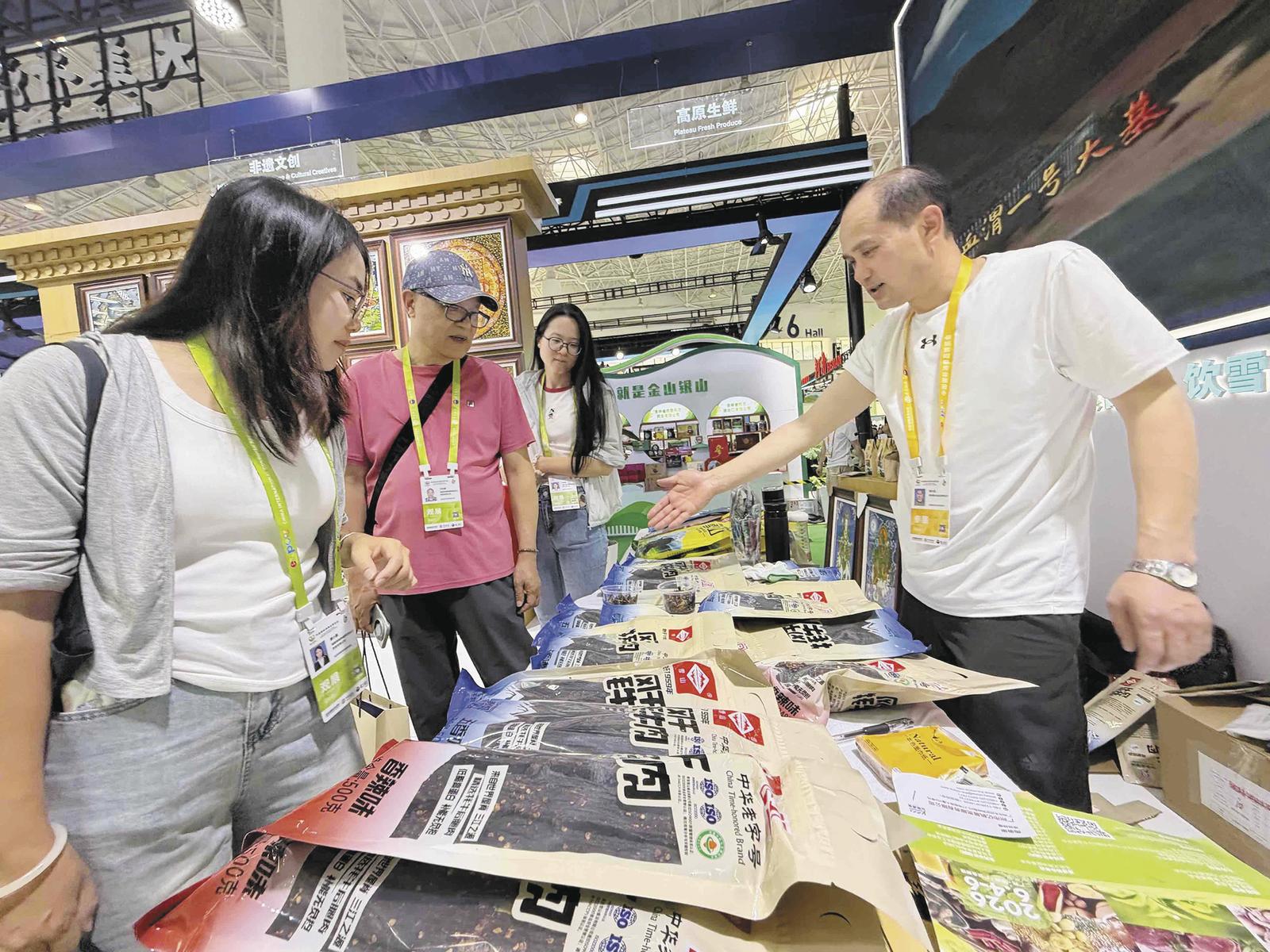 牦牛肉干受欢迎。