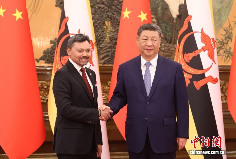 习近平会见文莱王储比拉